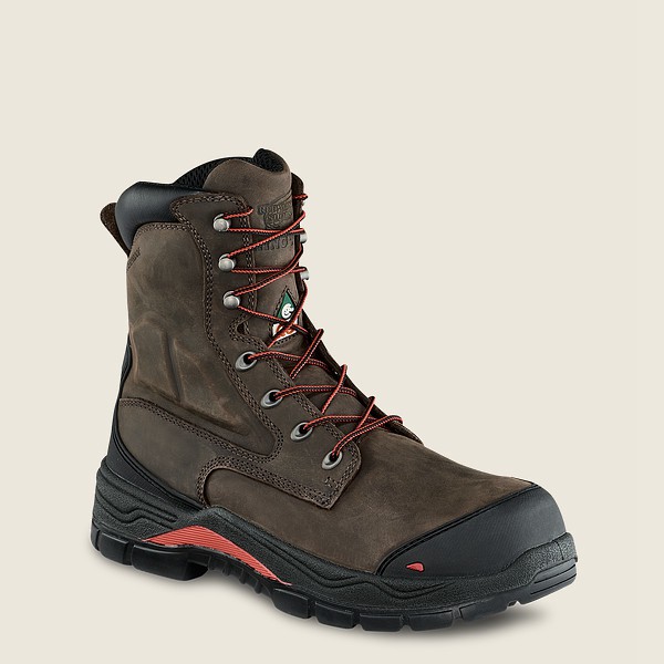 Red Wing Mens King Toe® Adc - 8-inch Insulated Waterproof Csa Toe - Safety Boots Dark Grey - 2837TQD